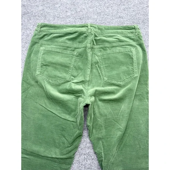 J.McLaughlin Womens Green Corduroy Slim Straight Leg Pants Size 10 - Picture 7 of 8